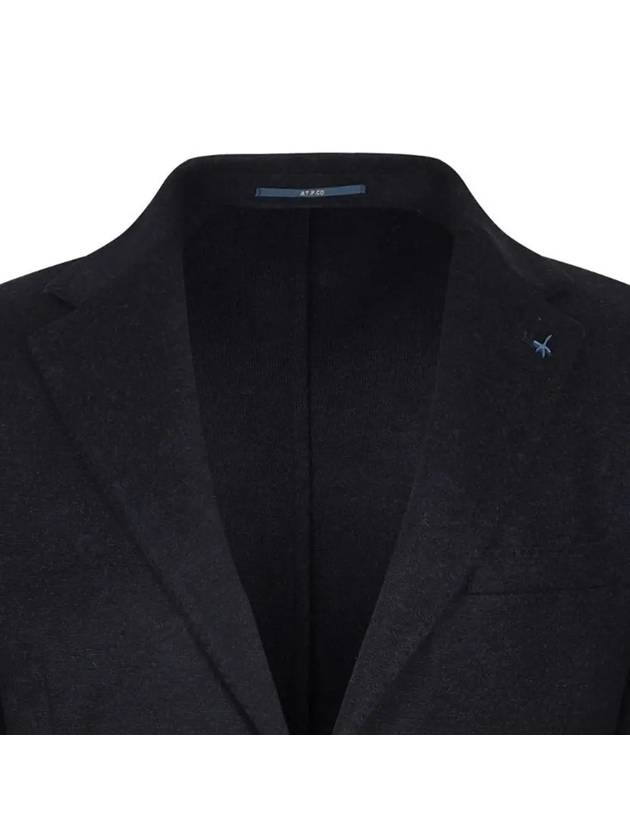 Men s Wool Blend Patch Pocket Two Button Blazer AJK113 - IKALOOOK - BALAAN 4