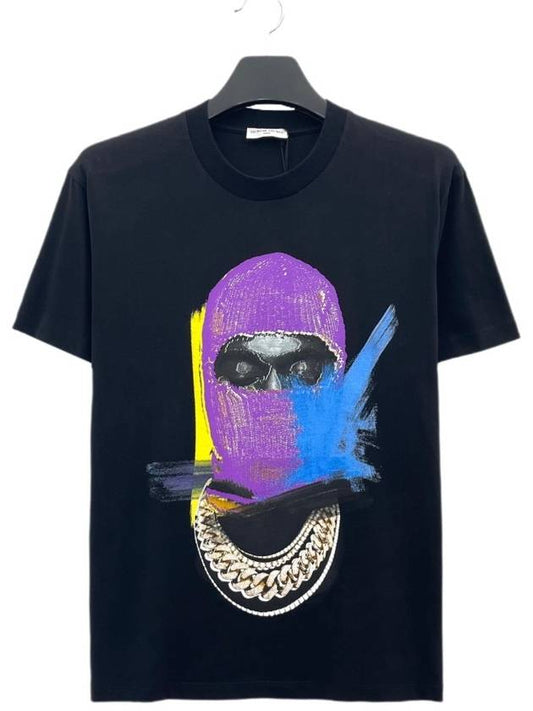 Mask On Paint Short Sleeve T-Shirt Black - IH NOM UH NIT - BALAAN 2