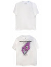 Feather Back Logo Short Sleeve T-Shirt White - WOOYOUNGMI - BALAAN 5