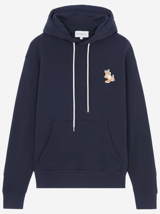 Chillax Fox Patch Classic Hoodie Navy - MAISON KITSUNE - BALAAN 2