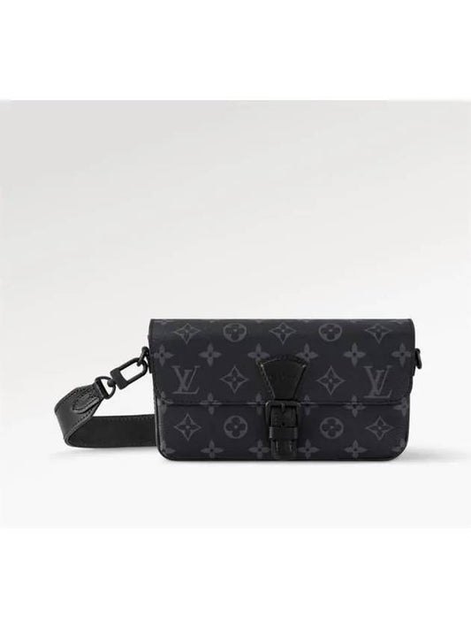 Montsouris Monogram Eclipse Cross Bag Black - LOUIS VUITTON - BALAAN 2