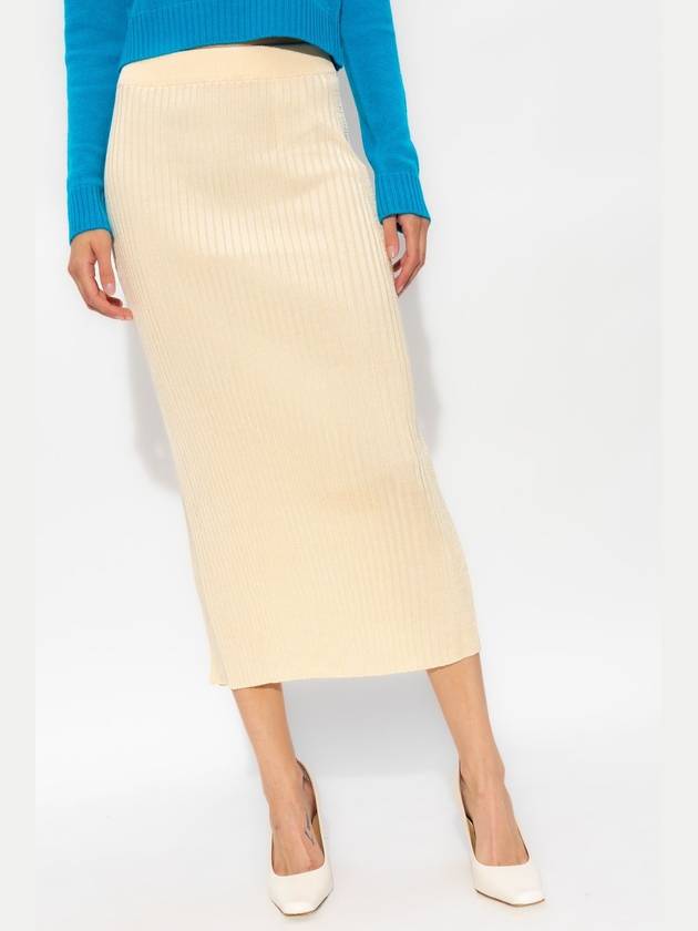 Ribbed Knit Midi Skirt J02MA0165J18287 - JIL SANDER - BALAAN 4