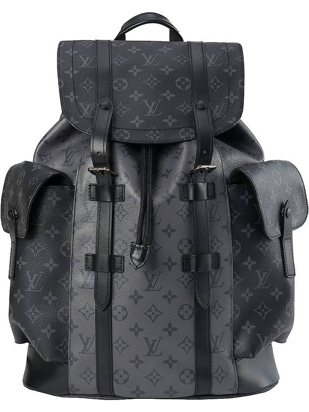 Louis Vuitton Christopher Mm Monogram Eclipse Backpack Grey - LOUIS VUITTON - BALAAN 1