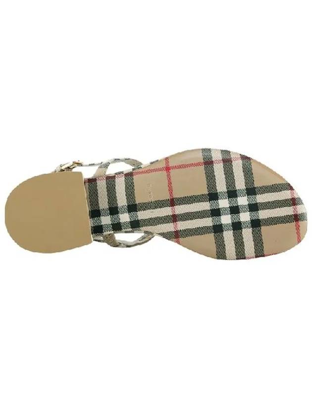 Vintage Check Lambskin Sandals Archive Beige - BURBERRY - BALAAN 4