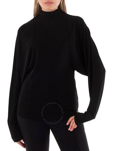 Atlein Ladies Bat Sleeve Chiffon Top In Black, Brand Size 38 (US Size 4) - ATLEIN - BALAAN 1