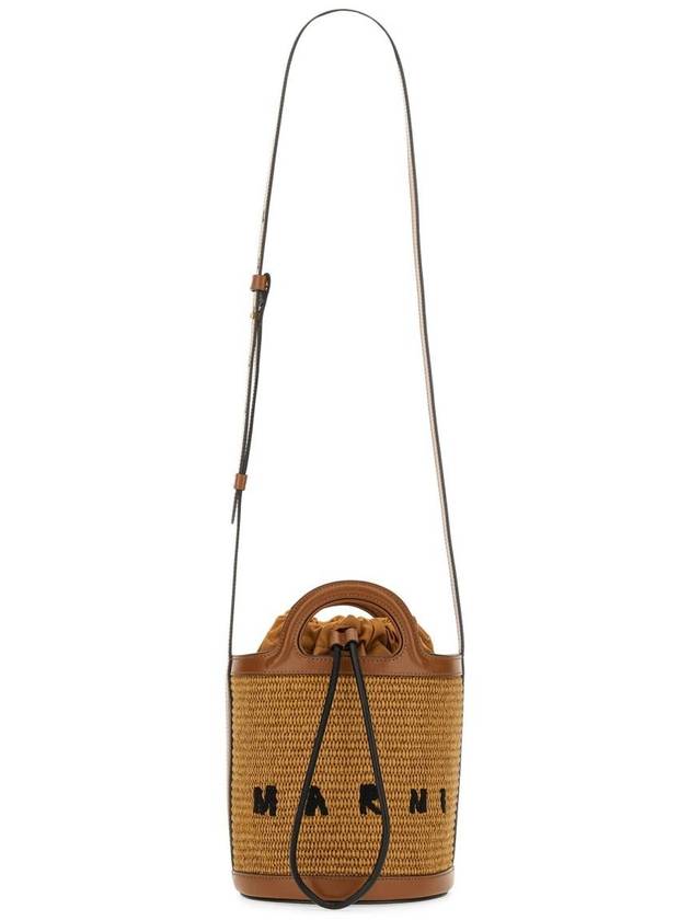 Tropicalia Small Bucket Bag Brown - MARNI - BALAAN 7