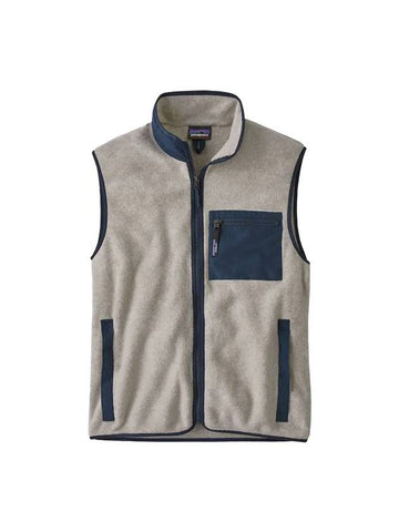 Men's Synchilla Fleece Vest Oatmeal Heather - PATAGONIA - BALAAN 1