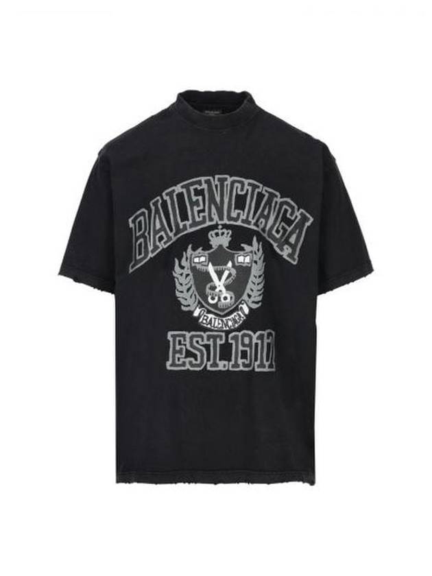 DIY College Medium Fit Short Sleeve T-Shirt Black - BALENCIAGA - BALAAN 2