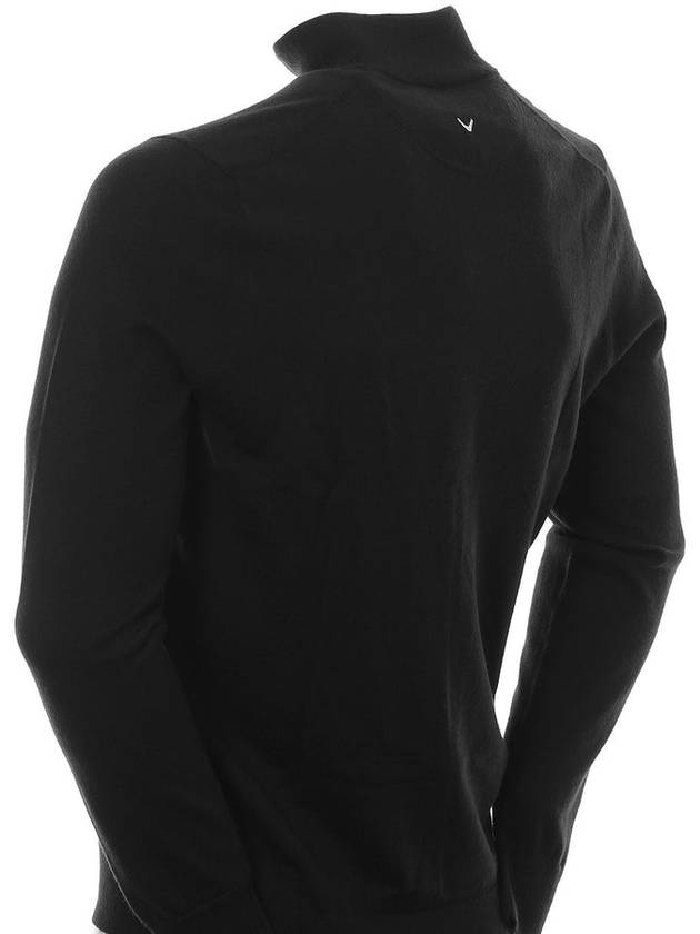 Men's Ribbed Merino Long Sleeve T-Shirt Black - CALLAWAY GOLF - BALAAN 3