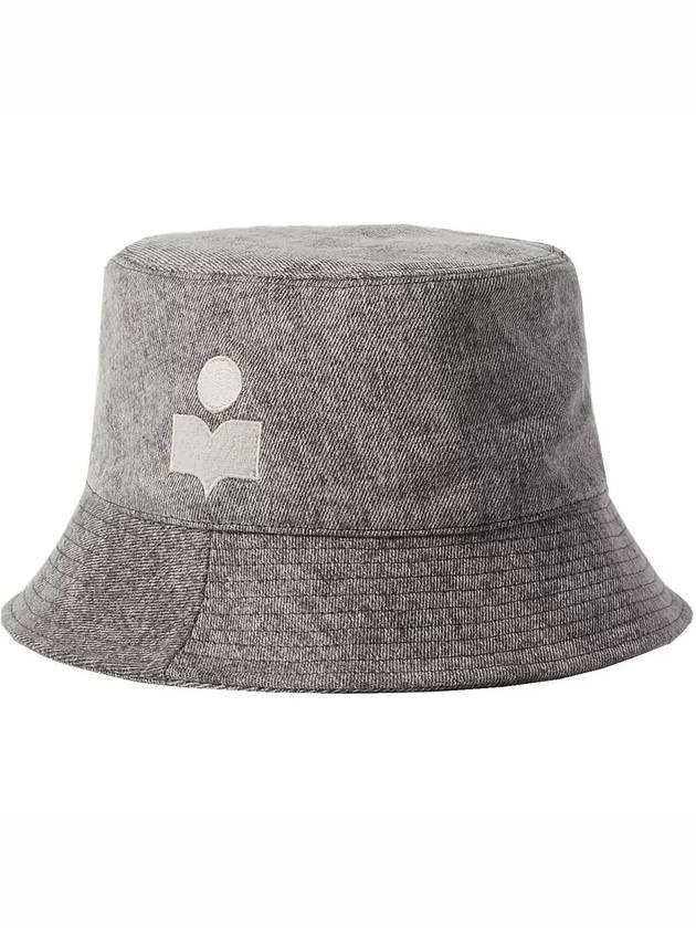 Hailey Denim Bucket Hat Grey - ISABEL MARANT - BALAAN 3