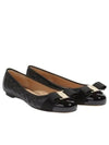 Varina Quilting Leather Ballet Flat Black - SALVATORE FERRAGAMO - BALAAN 2