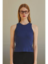 Wool ribbed sleeveless blue - FOR THE WEATHER - BALAAN 1