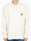 Anafikolo Embroidery Logo Long Sleeve Polo Shirt Ivory - ISABEL MARANT - BALAAN 1