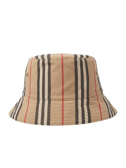 Reversible Icon Stripe Bucket Hat Beige - BURBERRY - BALAAN 2