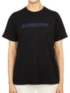 Logo Print Cotton Short Sleeve T-Shirt Black - BURBERRY - BALAAN 2