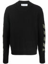 men's arrow diagonal knit black - OFF WHITE - BALAAN 1