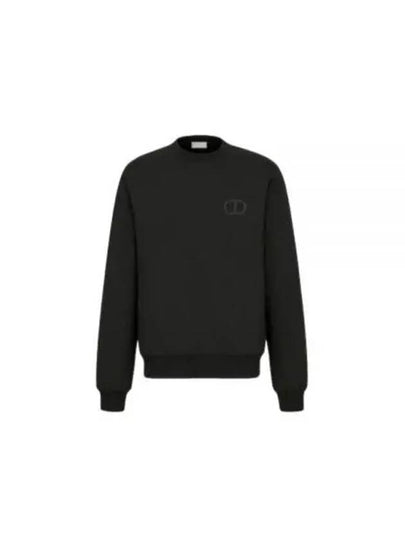 CD Icon Cotton Sweatshirt Black - DIOR - BALAAN 2