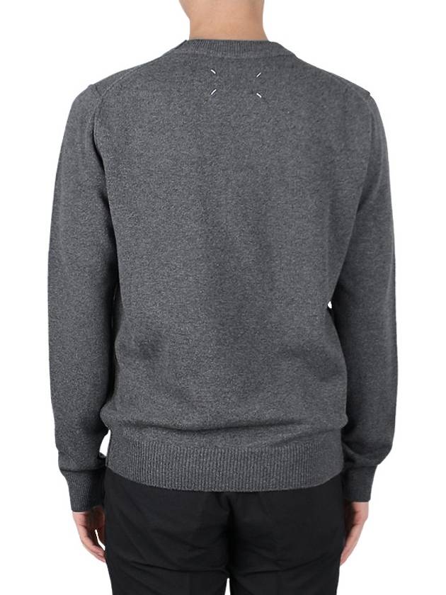 Crew Neck Cashmere Knit Top Grey - MAISON MARGIELA - BALAAN 5