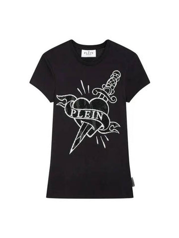 Women Love Sexy Pure T Shirt Black - PHILIPP PLEIN - BALAAN 1