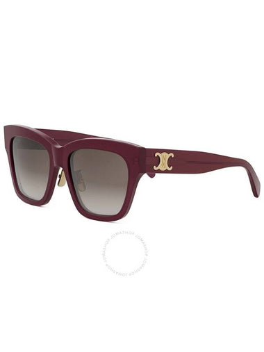 Celine Triomphe Brown Gradient Butterfly Ladies Sunglasses CL40253F 69F 55 - CELINE - BALAAN 1