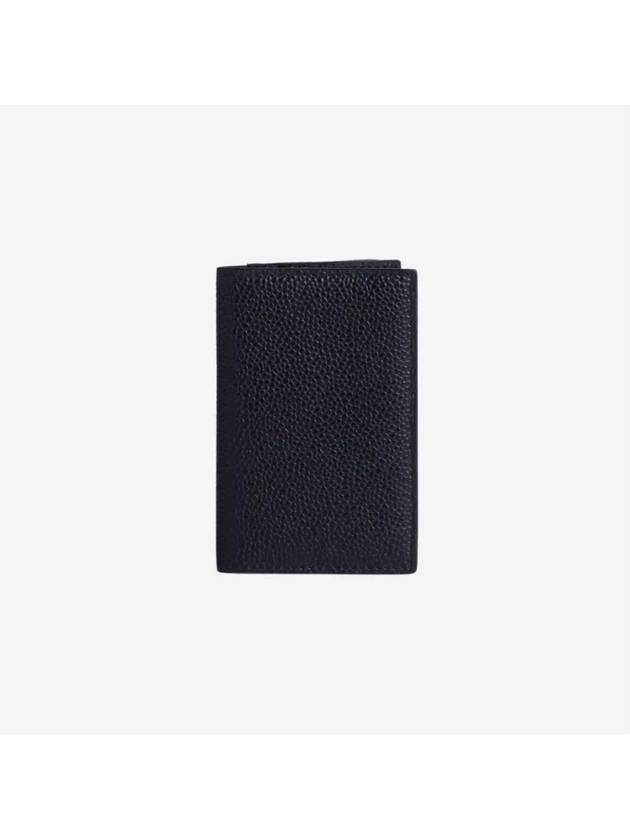 Logo Stamp Card Hoder Black - THOM BROWNE - BALAAN 2