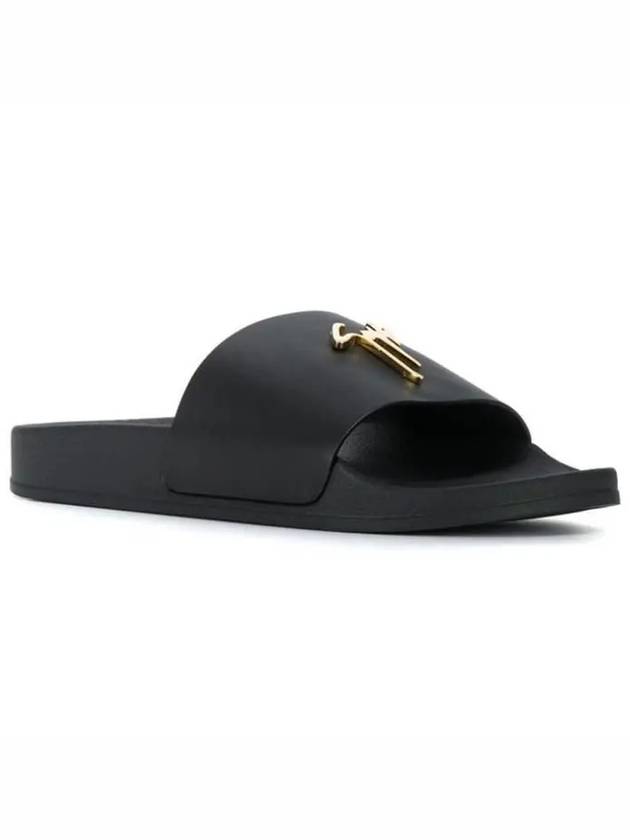 Zanotti Gold Logo Slippers - GIUSEPPE ZANOTTI - BALAAN 1