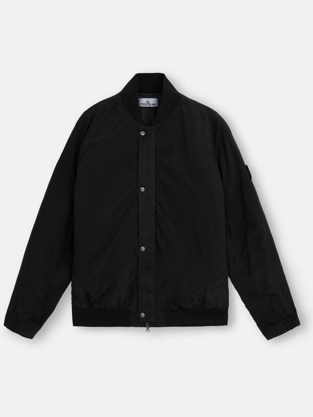 Metal Econyl Bomber Jacket Black - STONE ISLAND - BALAAN 1