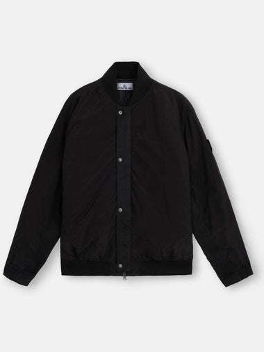 Metal Econyl Bomber Jacket Black - STONE ISLAND - BALAAN 1