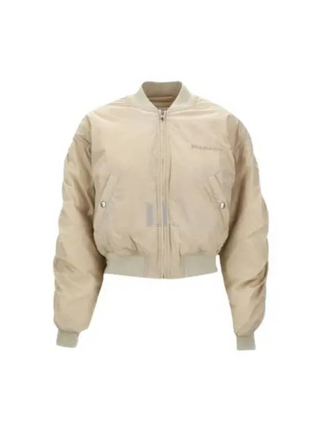 Bessime Embroidered Logo Bomber Jacket Beige - ISABEL MARANT - BALAAN 2