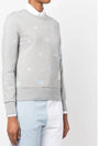 Nautical Embroidery Crew Neck Knit Top Grey - THOM BROWNE - BALAAN 5