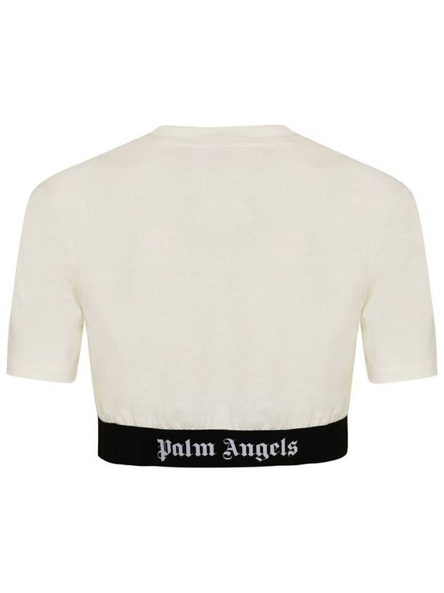 Short Sleeve T-Shirt PWAA051S24JER001 0310 White - PALM ANGELS - BALAAN 3