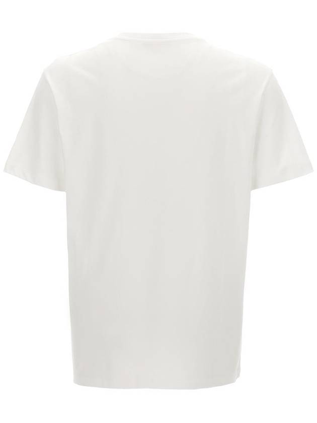 V logo signature patch cotton short sleeve t shirt white - VALENTINO - BALAAN 3