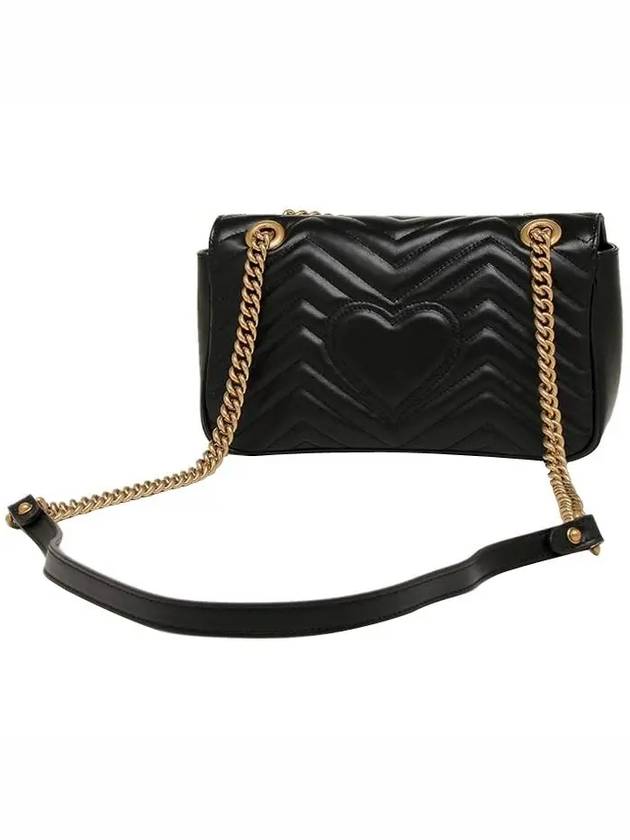 GG Marmont Matelasse Small Shoulder Bag Black - GUCCI - BALAAN 3