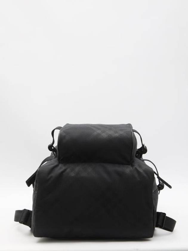 Check Print Jacquard Backpack Black - BURBERRY - BALAAN 4