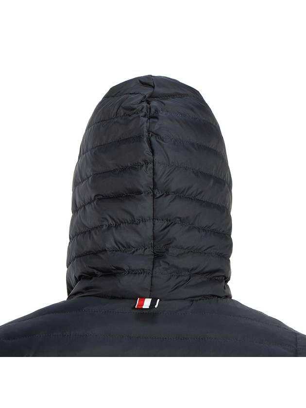 Men's 4 Bar Hooded Padding Navy - THOM BROWNE - BALAAN 11