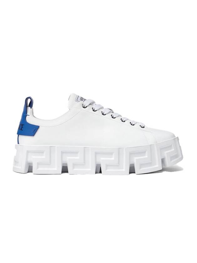 Greca Trainer Low Top Sneakers White Blue - VERSACE - BALAAN 1