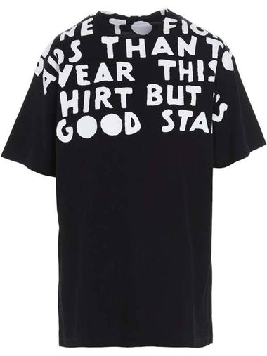 Printing Overfit Short Sleeve T-Shirt Black - MAISON MARGIELA - BALAAN 1