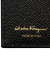 Gancini Compact Half Wallet Black - SALVATORE FERRAGAMO - BALAAN 10