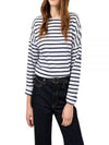 Minquire Drop Oversized Striped Sailor Long Sleeve T-Shirt Marine - SAINT JAMES - BALAAN 2