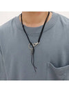 Men s leather necklace CLEF BEATLINE NEC - BASSCLEF - BALAAN 3