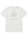 Zwell Logo Print Short Sleeve T-Shirt White - ISABEL MARANT - BALAAN 2