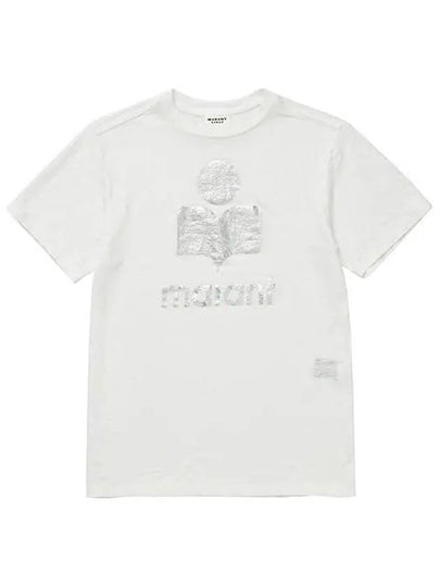 Zwell Logo Print Short Sleeve T-Shirt White - ISABEL MARANT - BALAAN 2