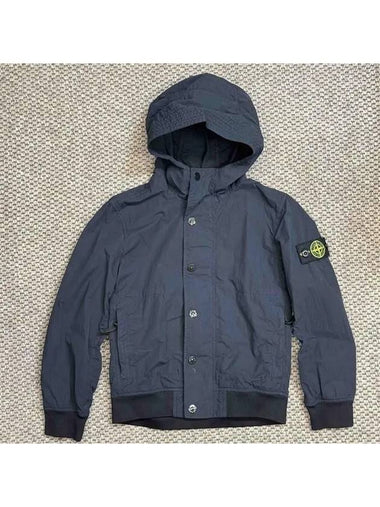 Stone Junior 12 14 Hooded Jacket Navy - STONE ISLAND - BALAAN 1