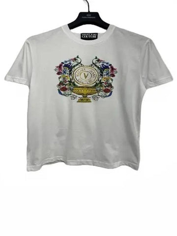 74GAHF01 White Garden TShirt - VERSACE - BALAAN 1