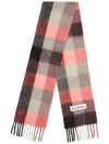 Check Mohair Muffler Mauve Bright pink - ACNE STUDIOS - BALAAN 4