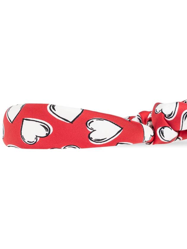 Moschino Headband With Scarf, Women's, Red - MOSCHINO - BALAAN 5