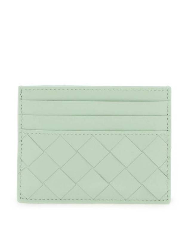 Intrecciato Leather Card Wallet Fresh Mint - BOTTEGA VENETA - BALAAN 2