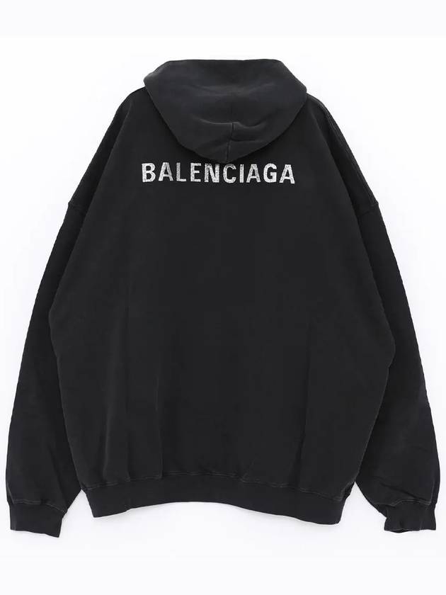 Back Logo Hooded Top Black - BALENCIAGA - BALAAN 3