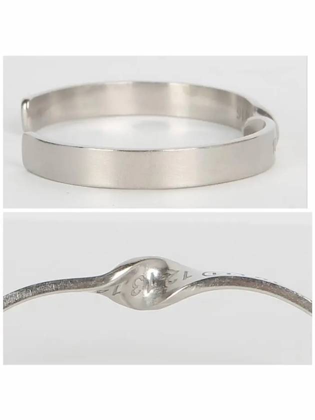 Twist Number Engraved Bracelet Silver - MAISON MARGIELA - BALAAN 4