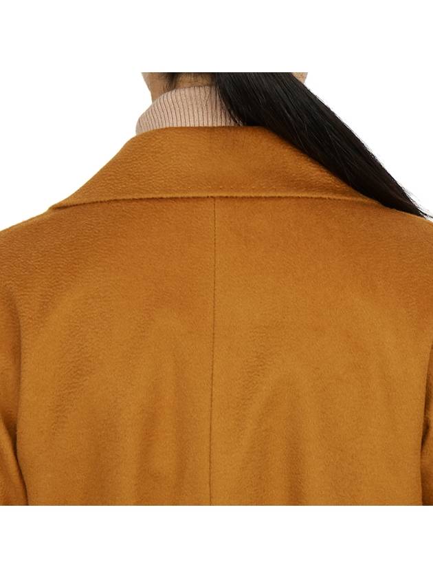 Prater Belted Virgin Wool Single Coat Orange - MAX MARA - BALAAN 10